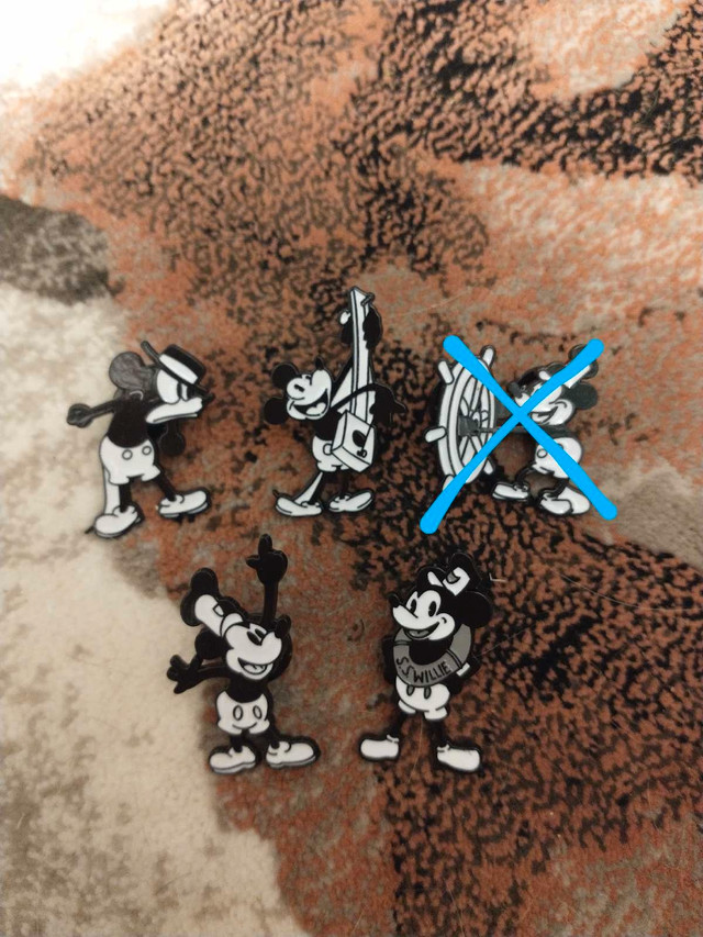 Steamboat Willie Pins