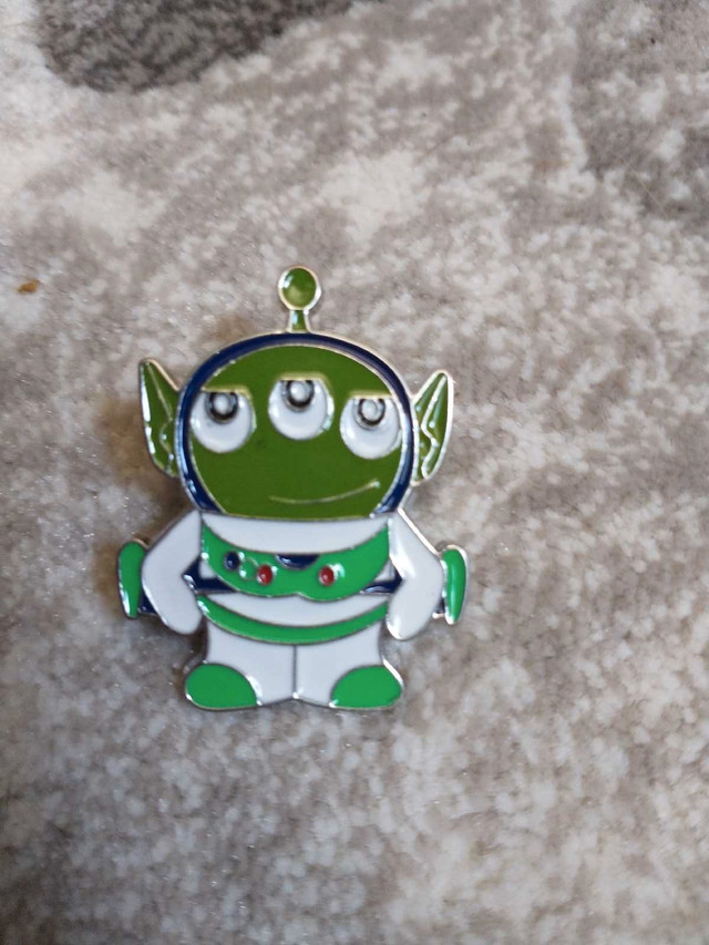 Alien in Buzz Suit Pin