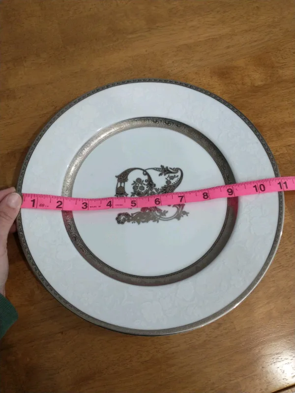 Beautiful Silver 25th Anniversary Plate image indicator(3)