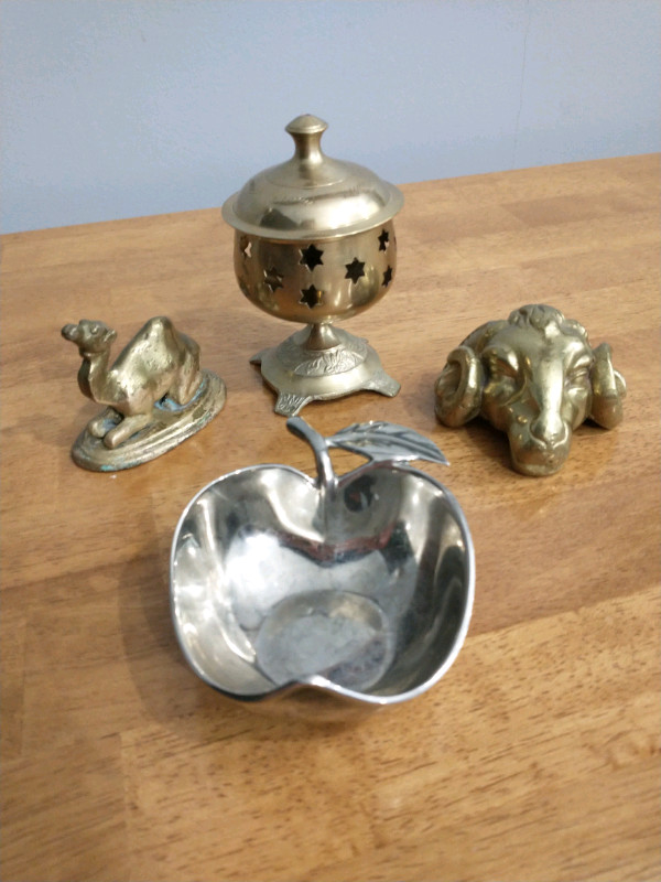 Brass and Silver Trinkets/ Paperweights