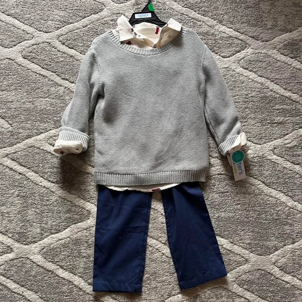 BNWT Carter's Child of Mine 5T Boy Red Truck Set - photo 5
