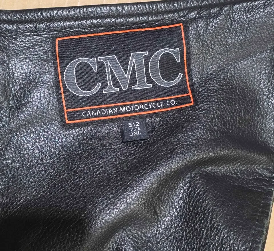 Canadian Motorcycle Co. Leather Chaps 3XL image indicator(2)