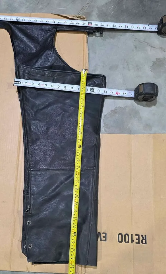 Canadian Motorcycle Co. Leather Chaps 3XL image indicator(4)