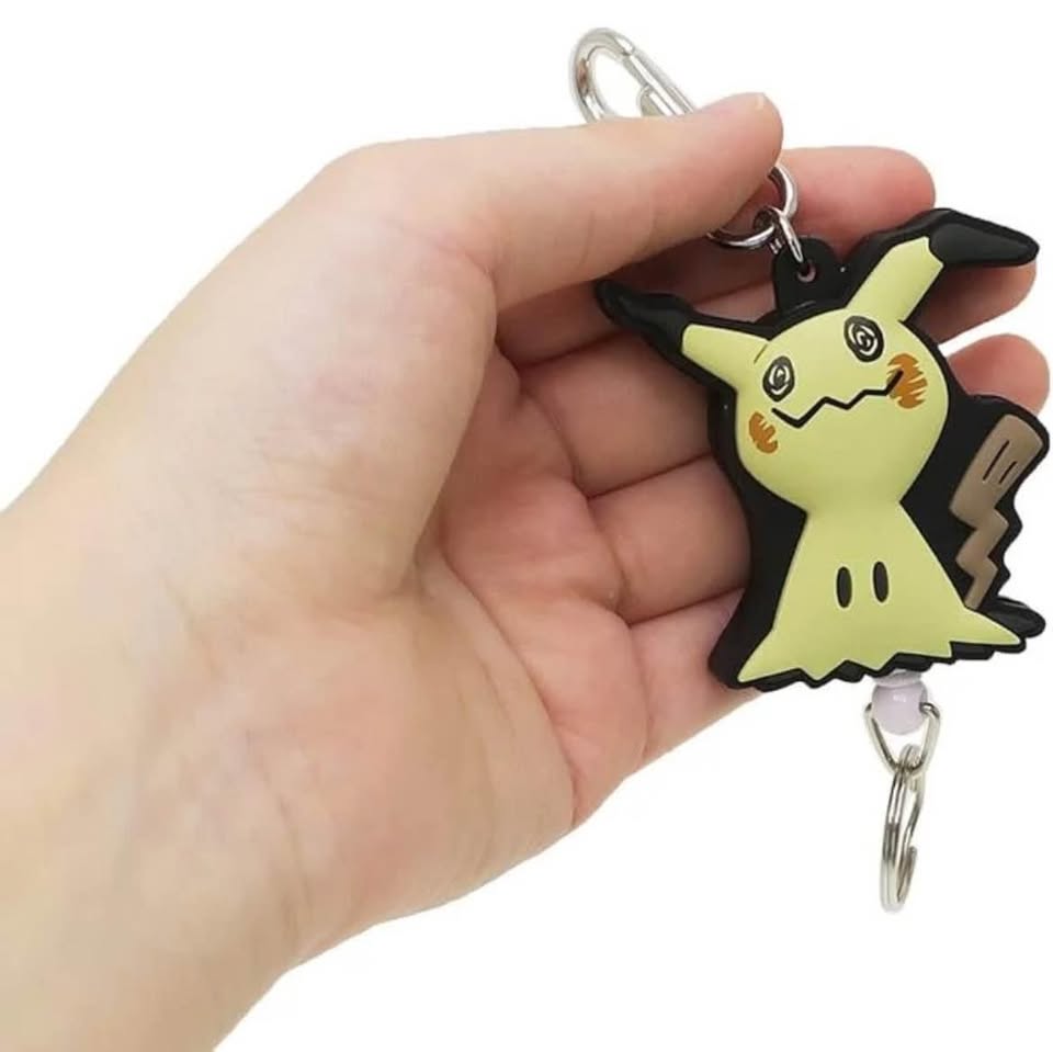 BNWT Japan Pokemon Center Rubber Reel Keyholder Mimikyu - photo 3