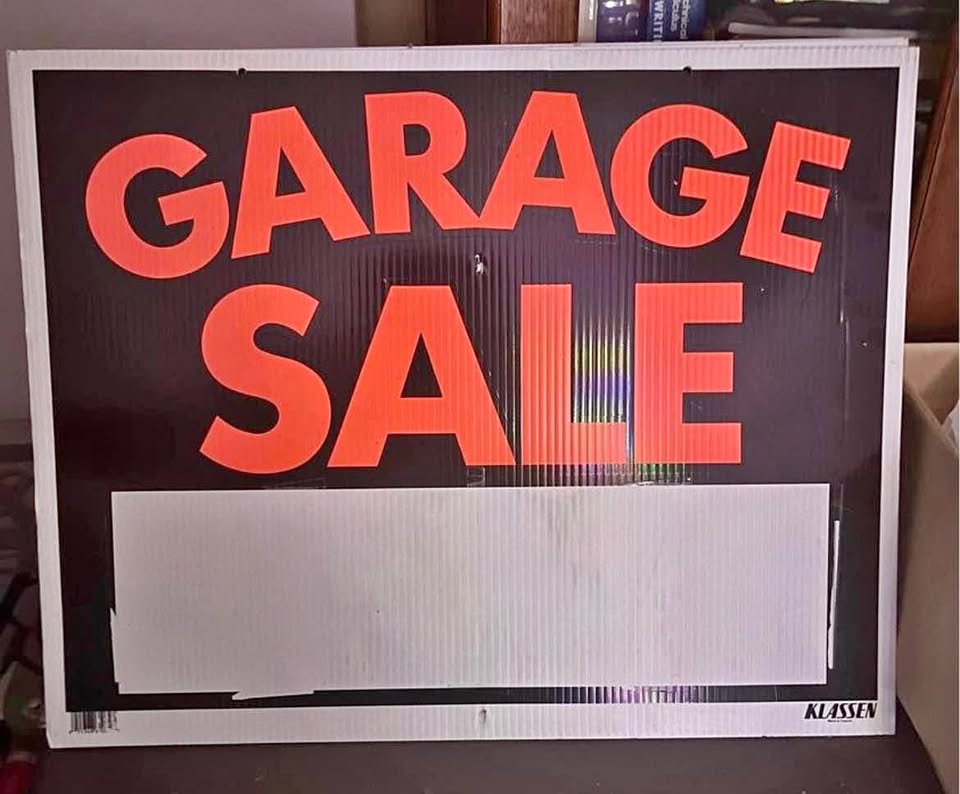Set of 4 Signs ( outdoor G-sale signs)