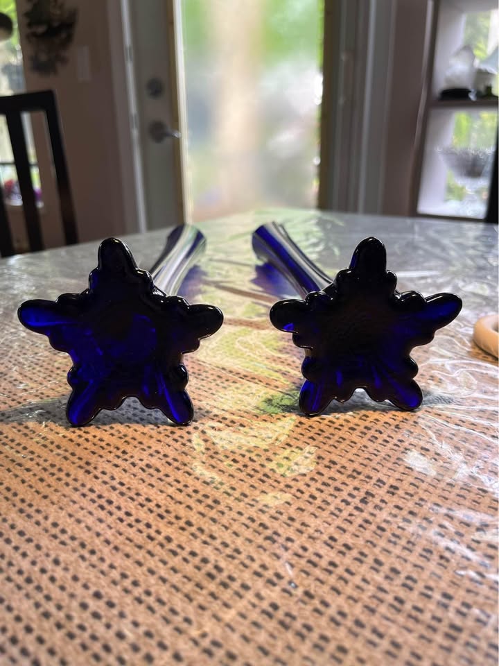 Gorgeous Cobalt Blue Bud Vases/ Candle Holders - photo 2