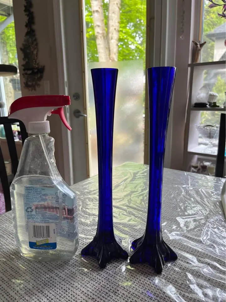 Gorgeous Cobalt Blue Bud Vases/ Candle Holders image indicator(3)
