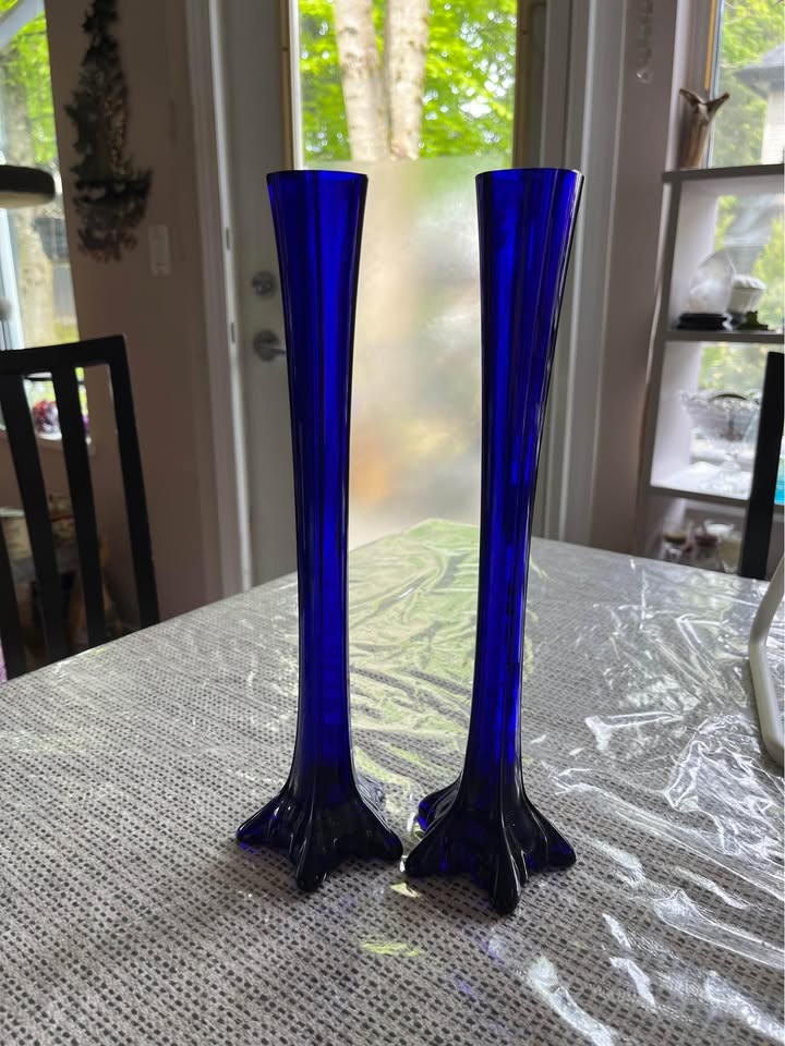 Gorgeous Cobalt Blue Bud Vases/ Candle Holders - photo 5