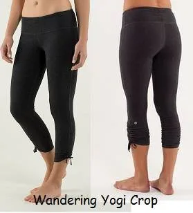 LULULEMON WANDERING YOGI CROP cotton..size 6...EUC image indicator(2)