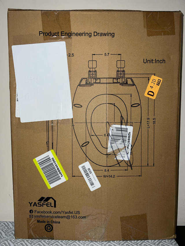YASFEL Toilet Seat with Potty Training Seat for Toddler Built In - photo 2