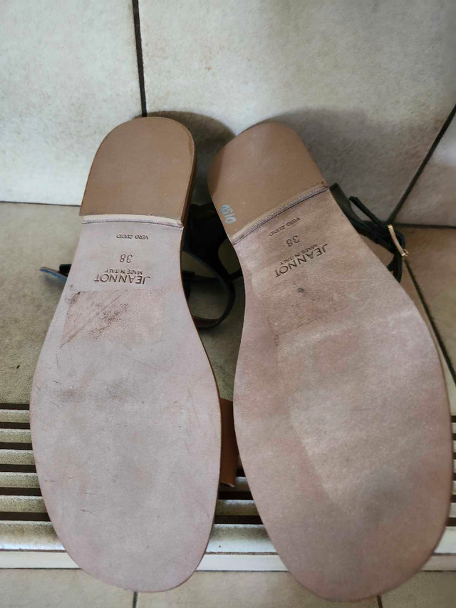Italian leather flat sandles - photo 3