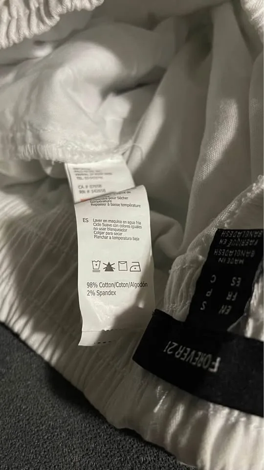 White Cotton Cargo Joggers image indicator(8)