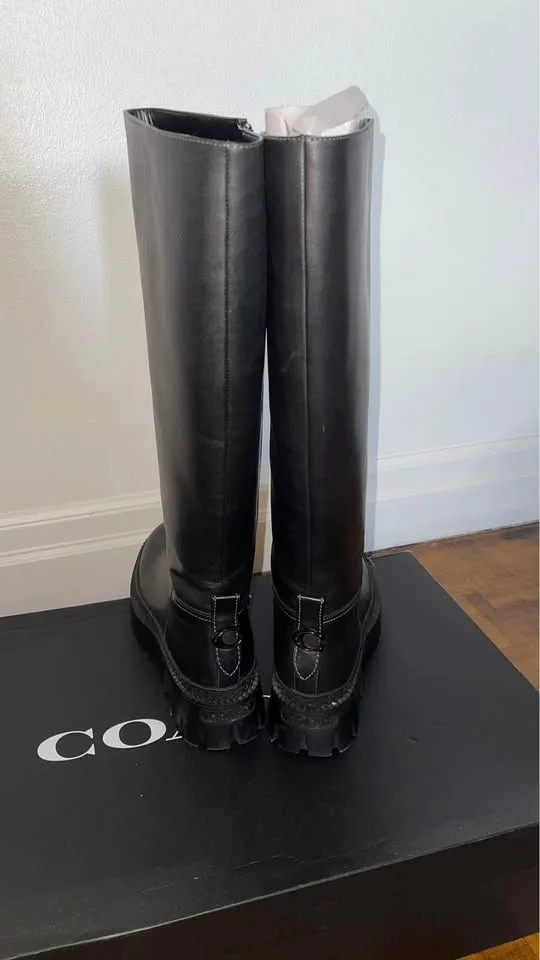Coach Black Knee-High Boots image indicator(5)