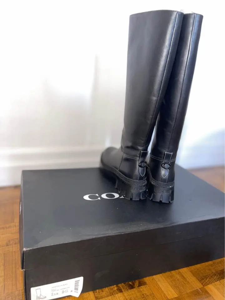 Coach Black Knee-High Boots image indicator(6)