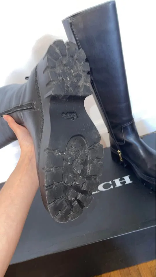 Coach Black Knee-High Boots image indicator(8)