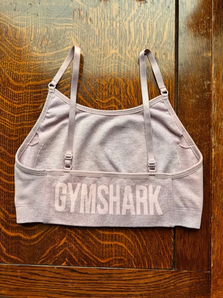 Gymshark Flex Strappy Sports Bra - Light Purple Marl image indicator(2)