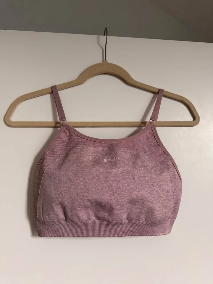 Gymshark Flex Strappy Sports Bra - Light Purple Marl image indicator(4)