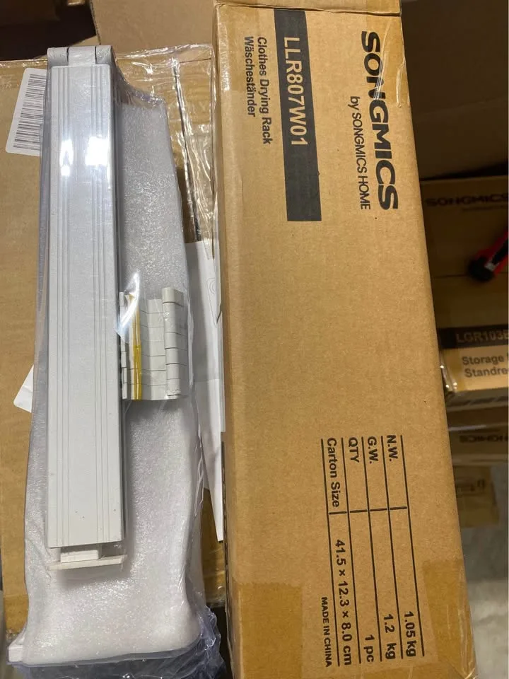 Brand New SONGMICS Wall-Mounted Clothes Drying Rack image indicator(2)