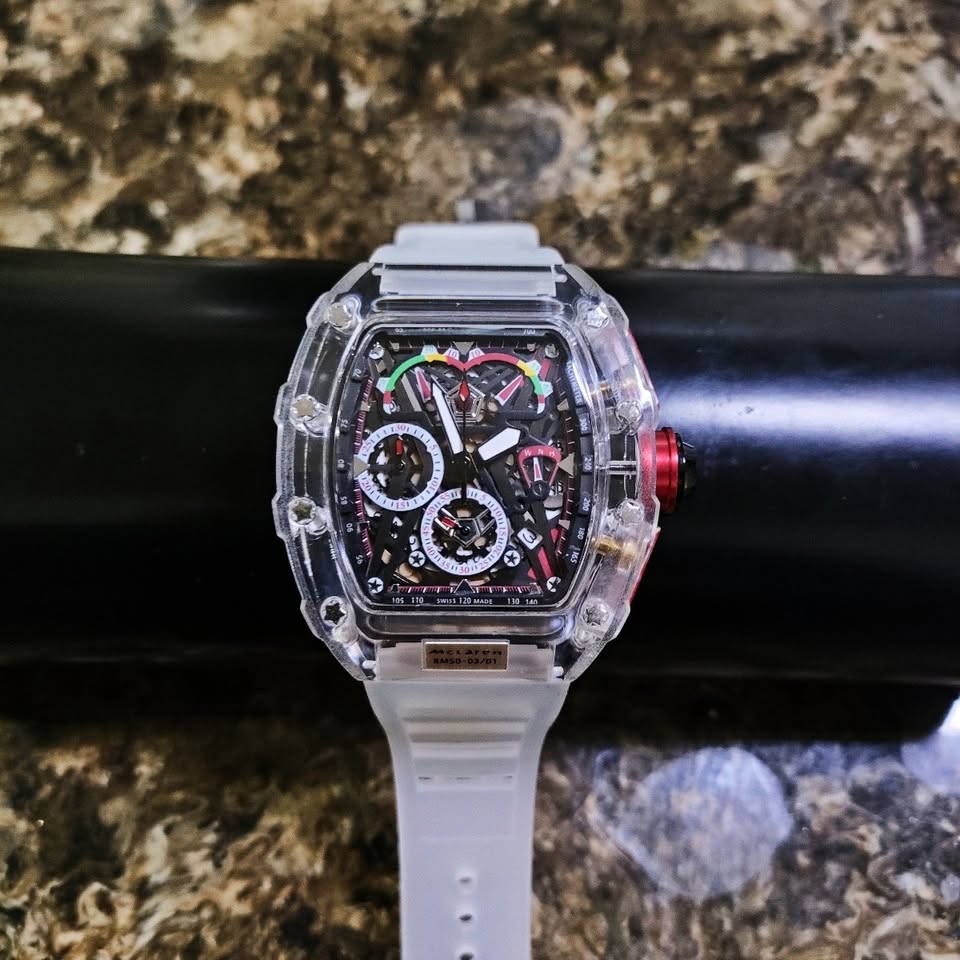Transparent Six-Hand Running Second Quartz Watch - photo 2