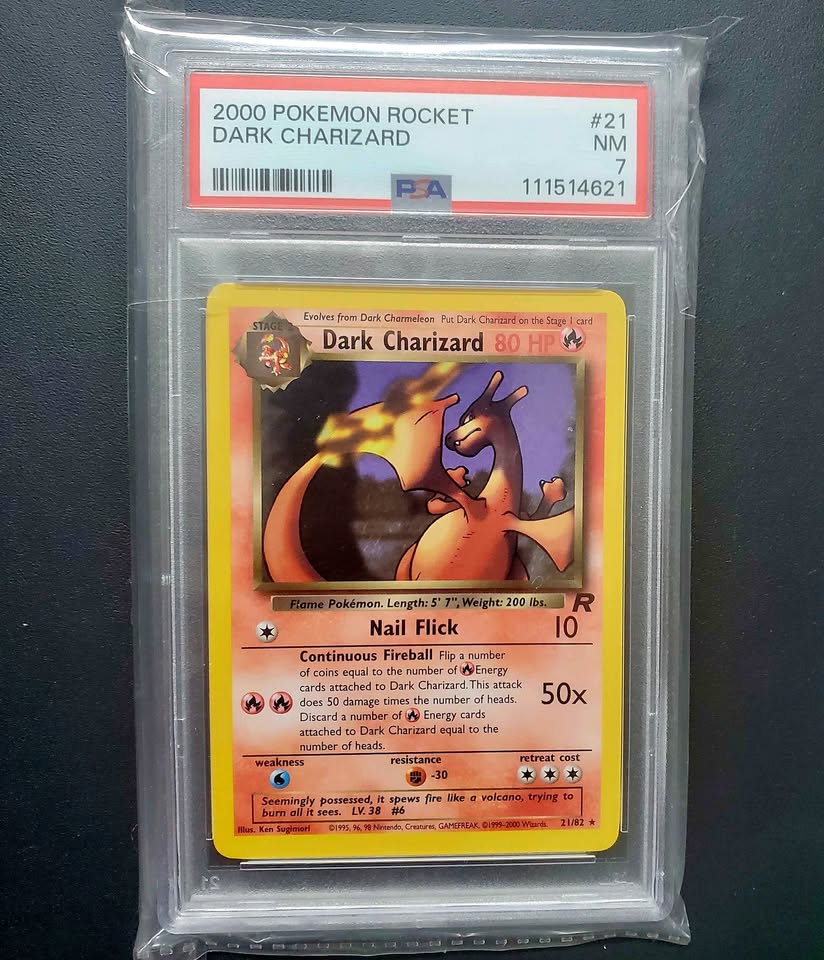 Vintage Dark Charizard PSA 7