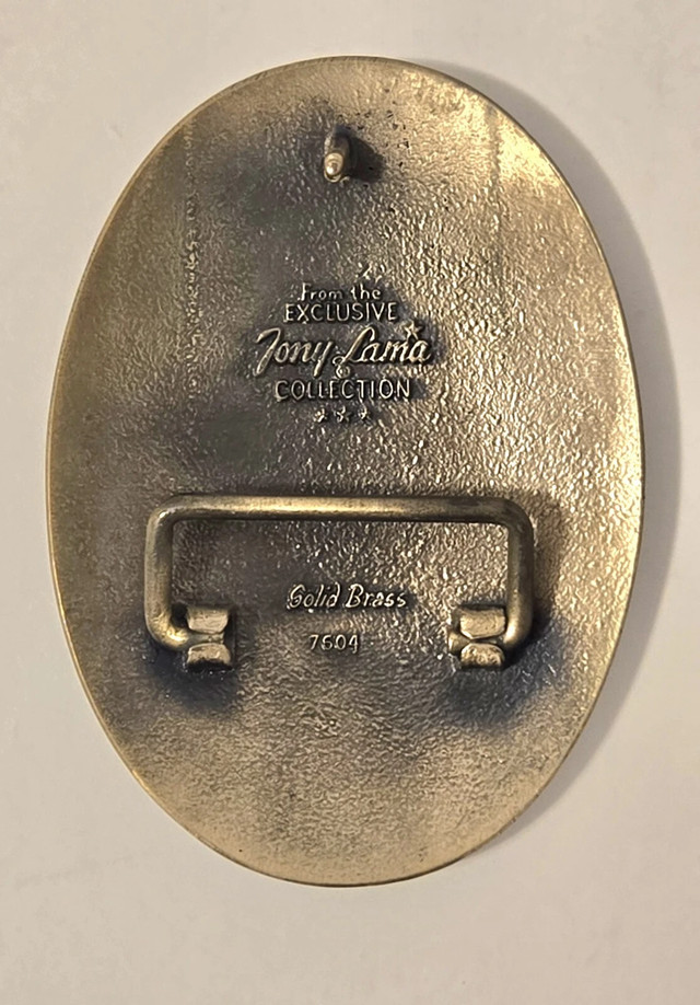 Vintage Tony Lama Belt Buckle | Quarter Horse - photo 4