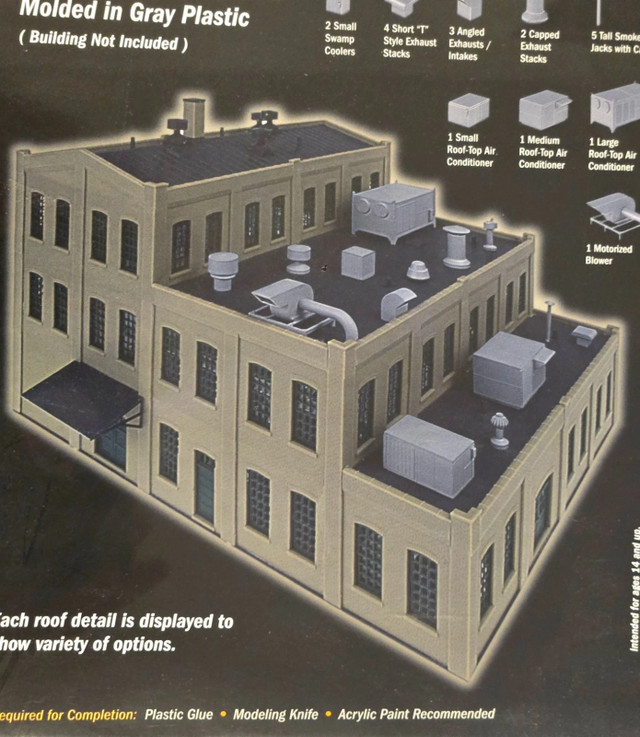 Walthers Cornerstone Roof Details HO Scale Model Kit - photo 2