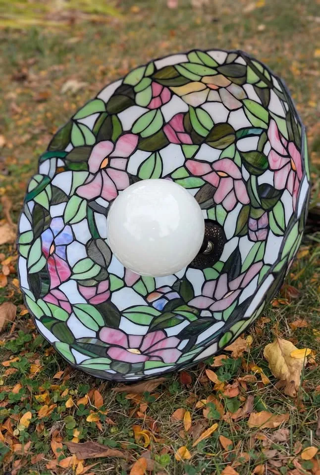 🌸TIffany Stained Glass Pendulum Lamp image indicator(3)