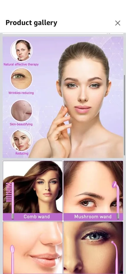 Facial light therapy wand image indicator(5)