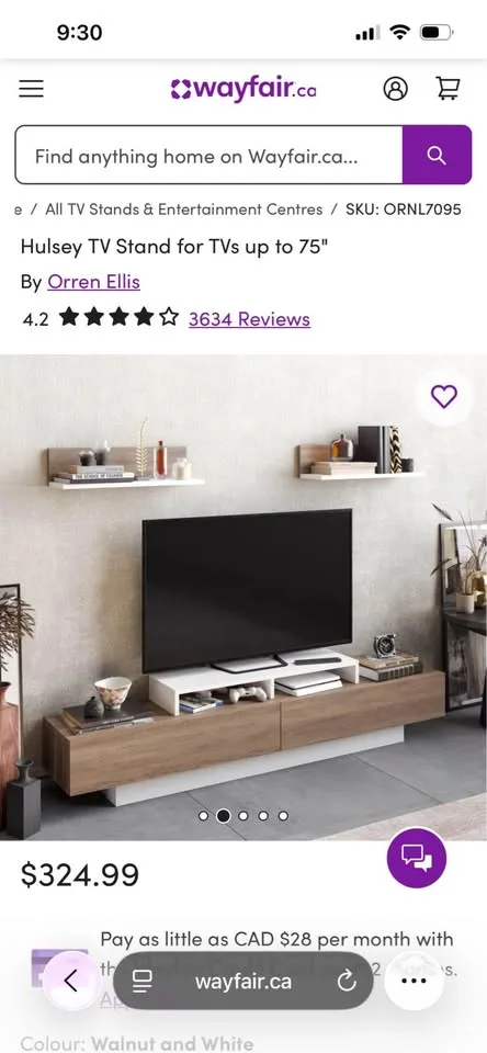 Hulsey TV Stand for TVs up to 75" image indicator(6)