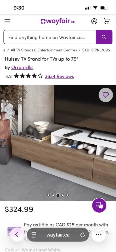 Hulsey TV Stand for TVs up to 75" image indicator(7)