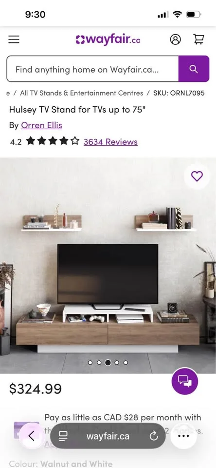 Hulsey TV Stand for TVs up to 75" image indicator(8)