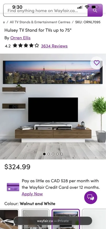 Hulsey TV Stand for TVs up to 75" image indicator(9)