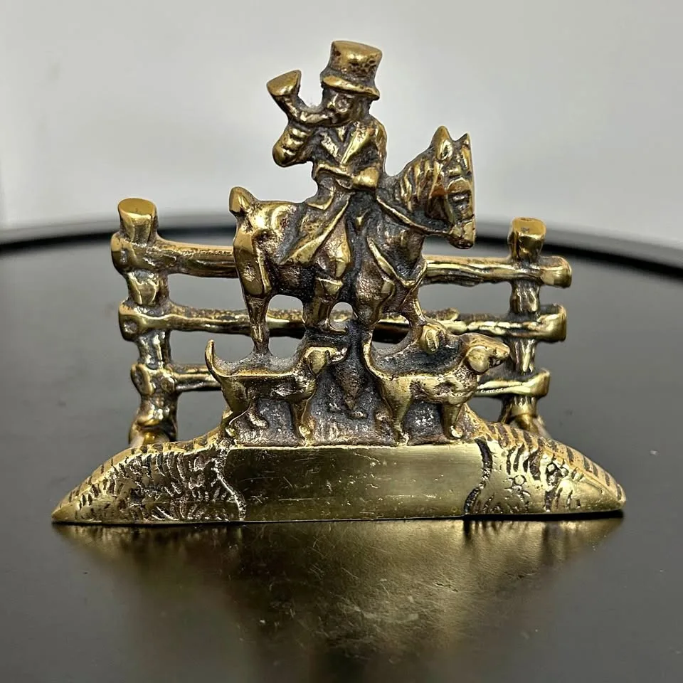 Vintage Solid Brass Letter Holder (England) thumbnail