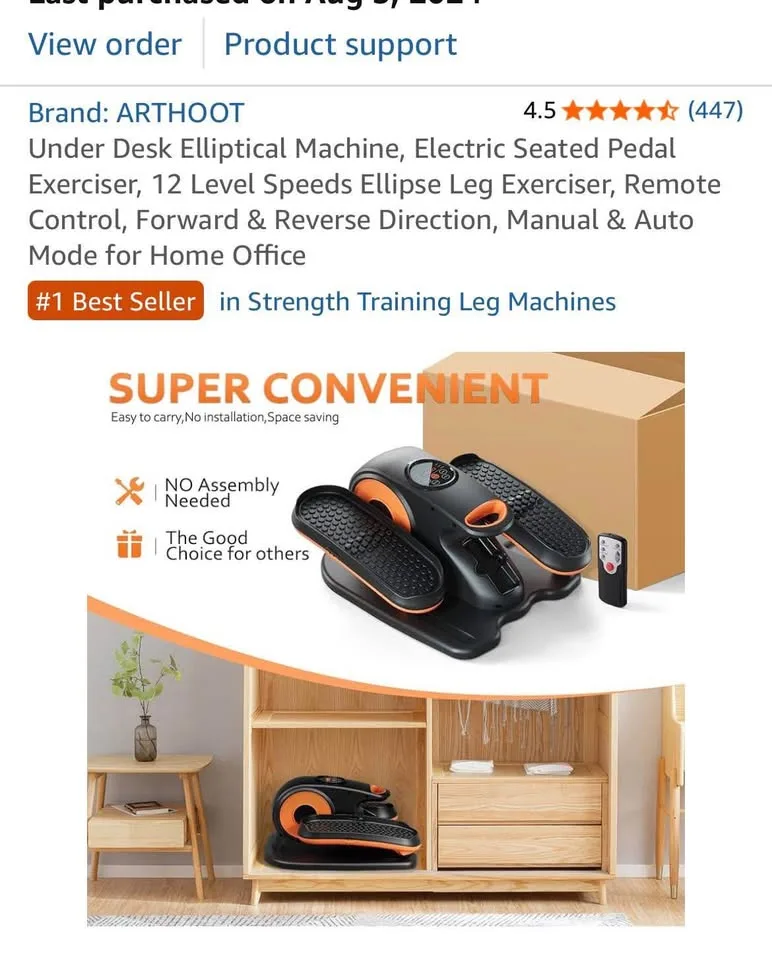 Under Desk Elliptical Machine image indicator(8)