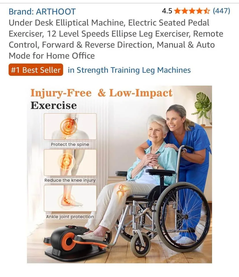 Under Desk Elliptical Machine image indicator(9)