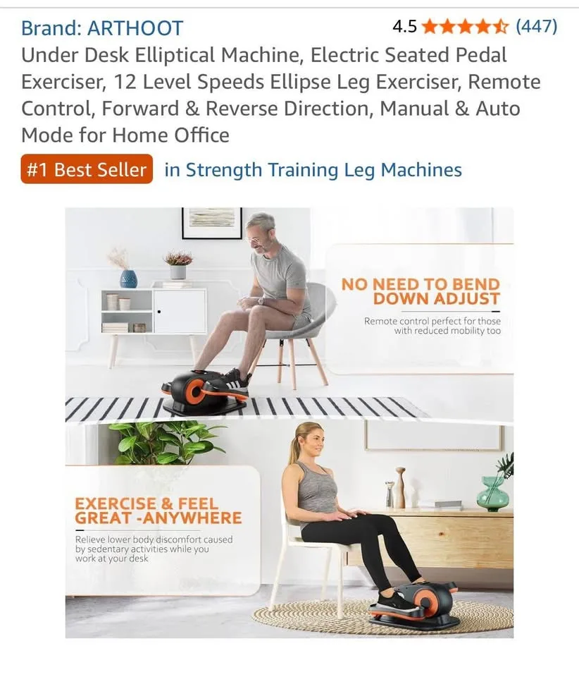 Under Desk Elliptical Machine image indicator(10)