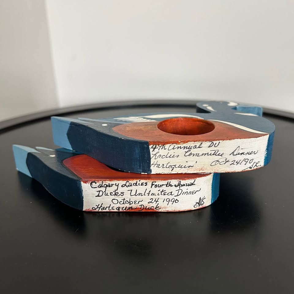 Vintage Napkin Holders Hand-Painted Wooden Ducks - photo 2