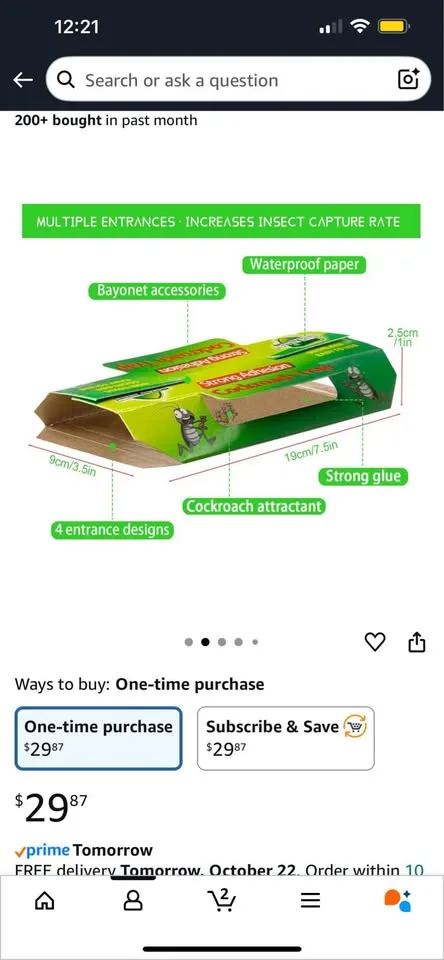 Cockroach trap 50pc image indicator(2)