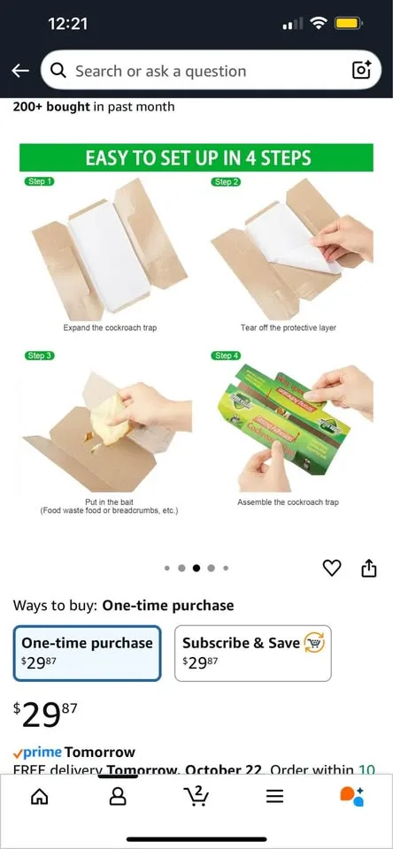 Cockroach trap 50pc image indicator(3)