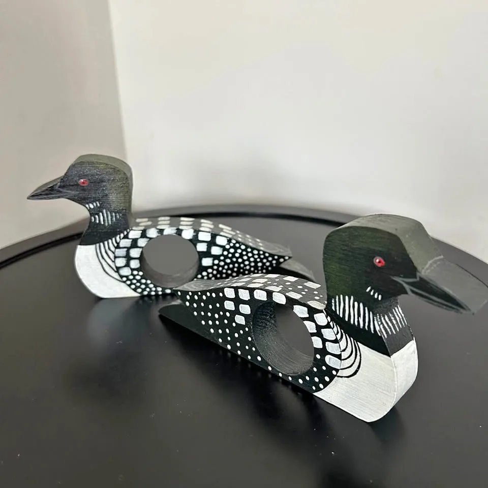 Set of 2 Duck Napkin Holders – Ducks Unlimited Calgary 1991 thumbnail