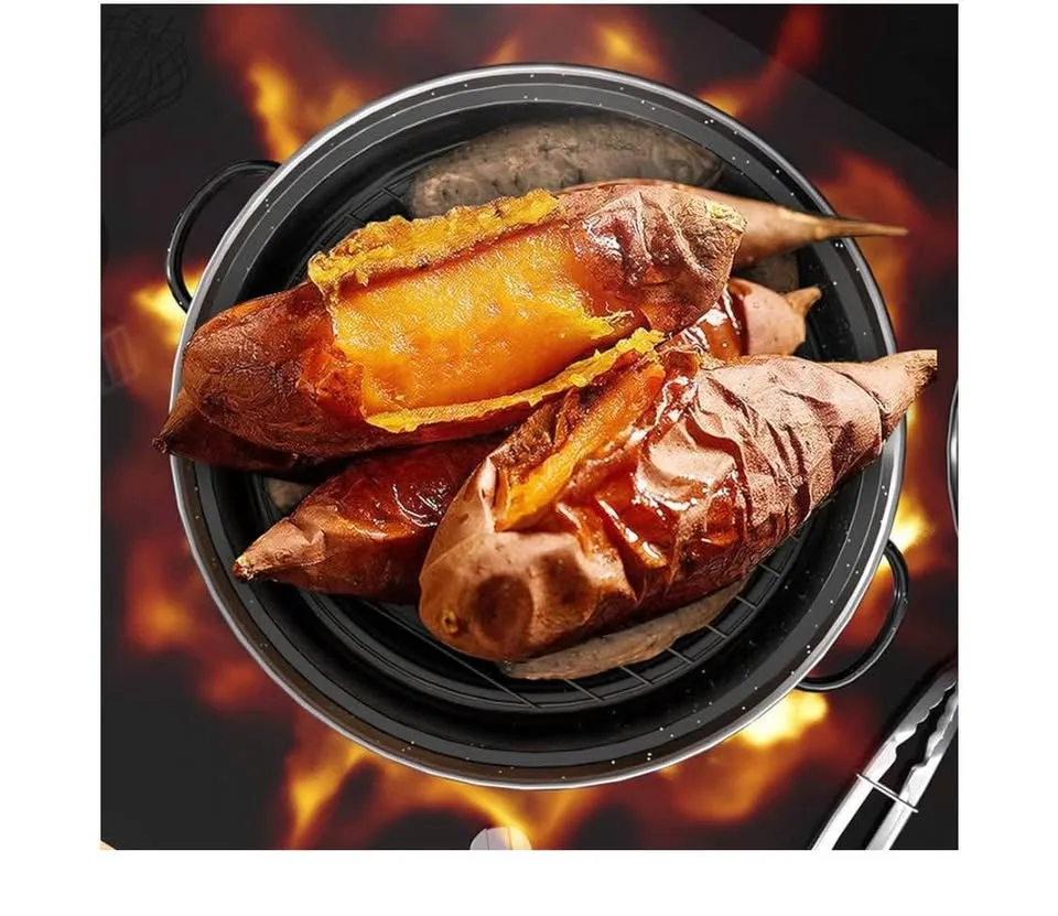 Roaster Pan, Roasting Pan Safe Non Stick Black Enamel image indicator(3)