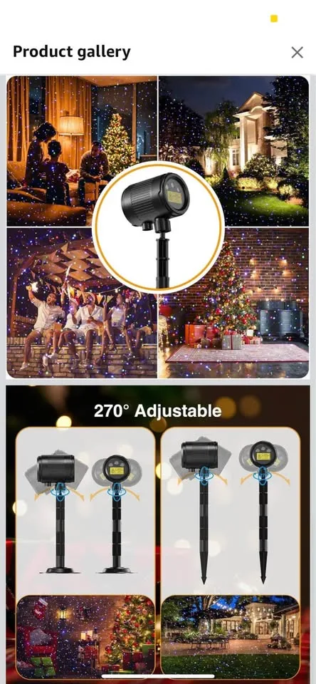 Christmas Projector Lights Outdoor, 3 Colors image indicator(6)