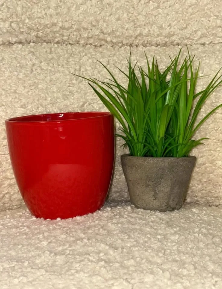 Red IKEA RIBBA Picture Frames & Matching Plant Pot image indicator(8)