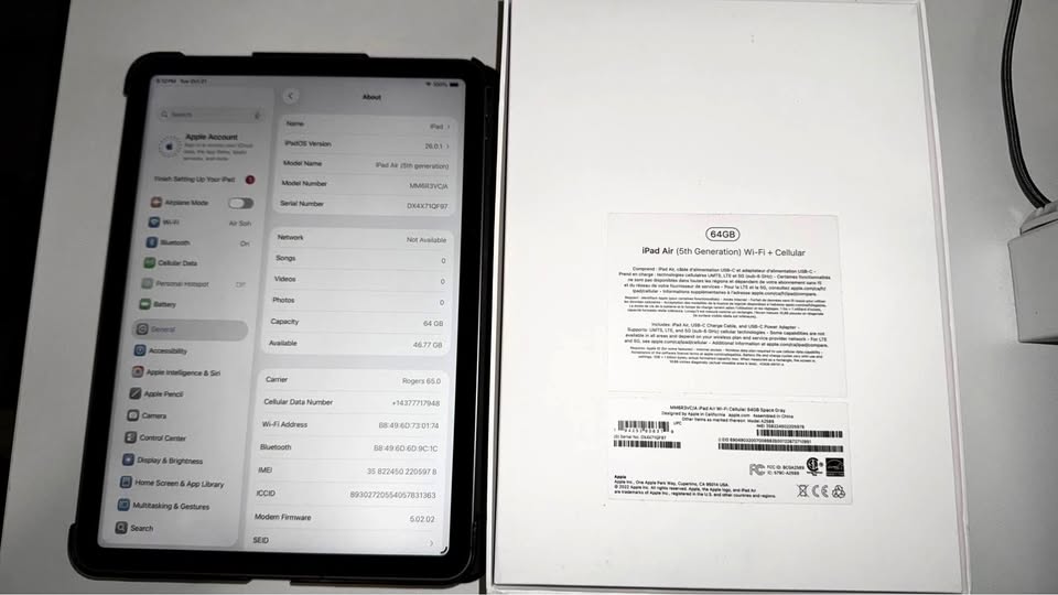 iPad Air 5th Gen M1 64GB Cellular
