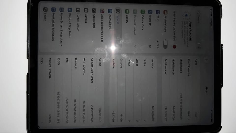 iPad Air 5th Gen M1 64GB Cellular - photo 3