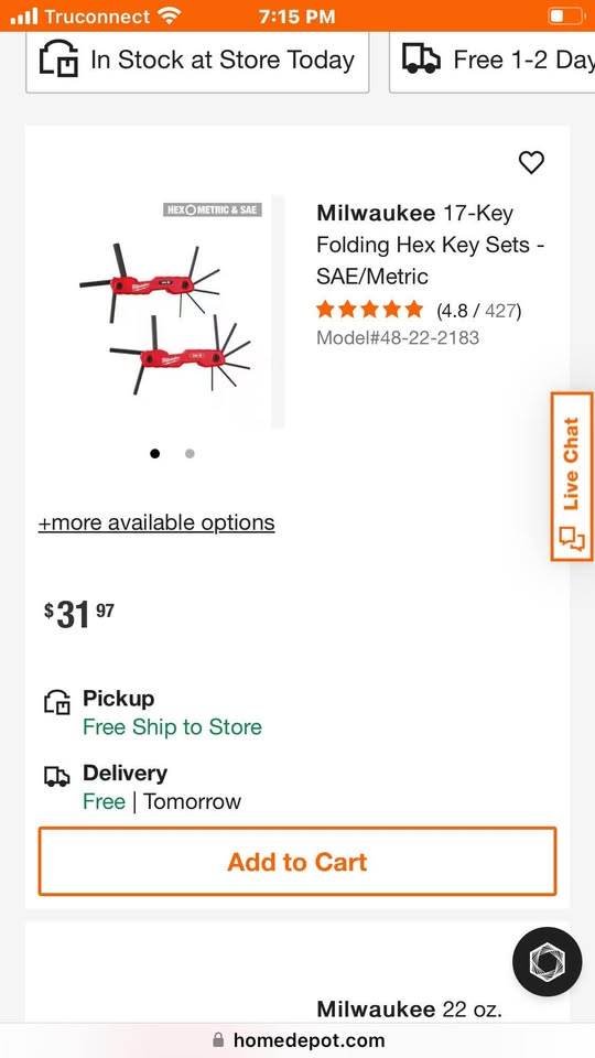 Milwaukee Hex Keys Set - photo 2