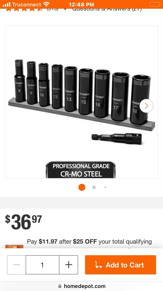 Husky Socket & Extensions Set - photo 5