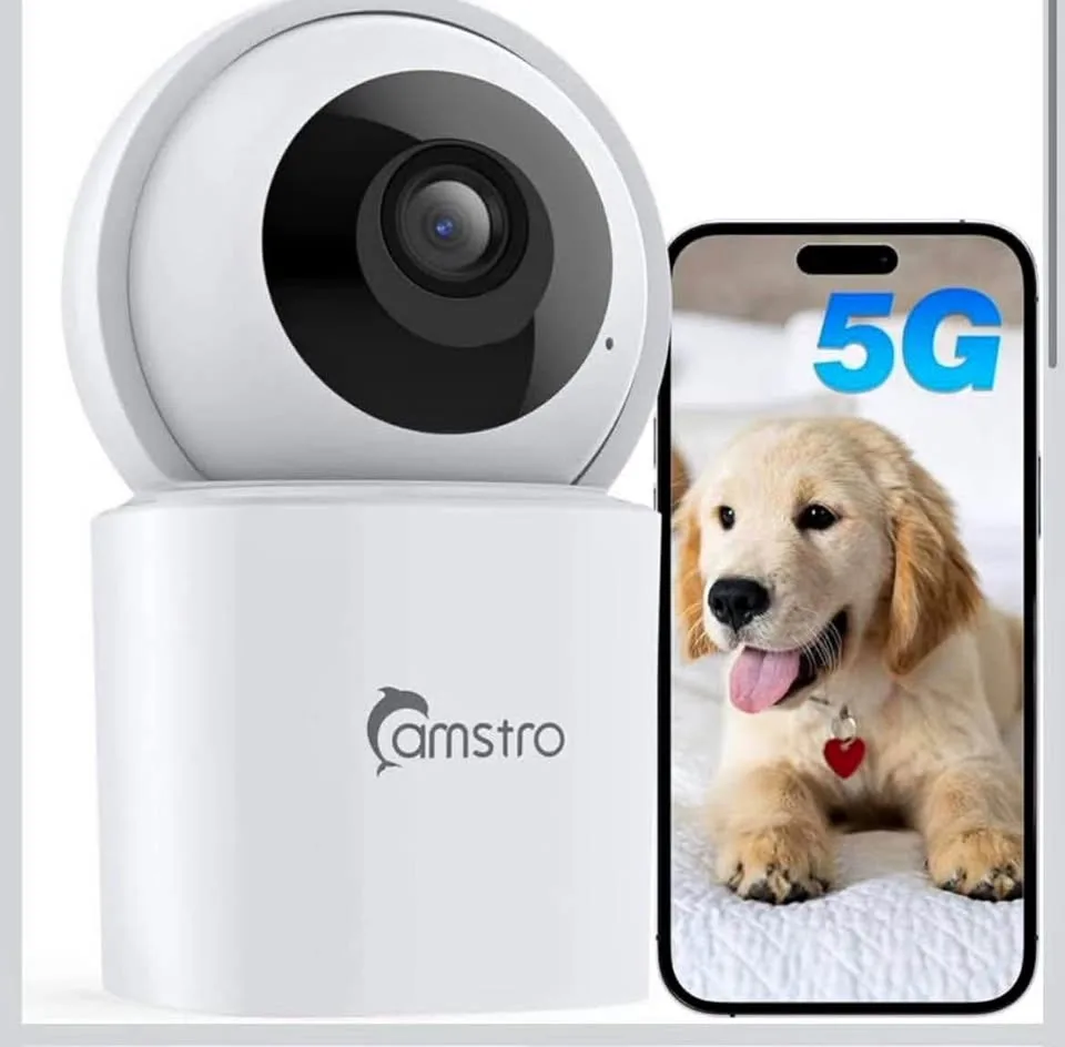 3K Indoor Security Camera, 360° Pan/Tilt WiFi NEW