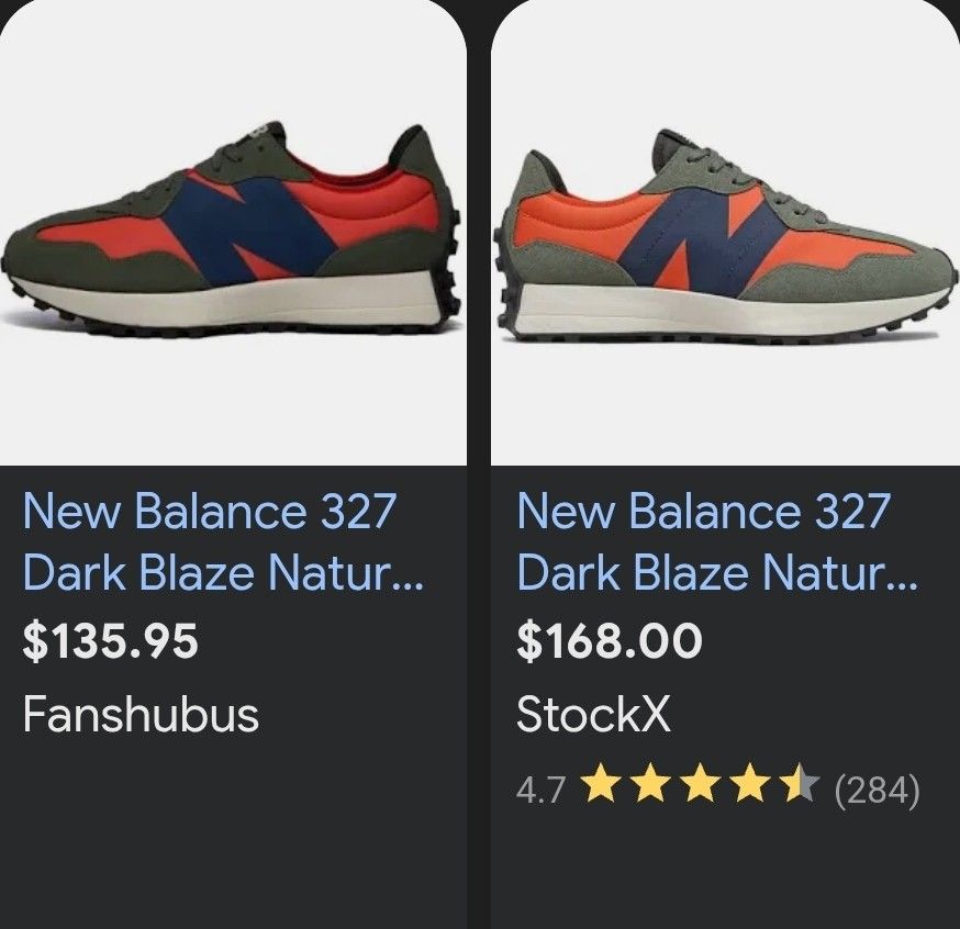 New Balance 327 Dark Blaze Natural $75 - photo 3
