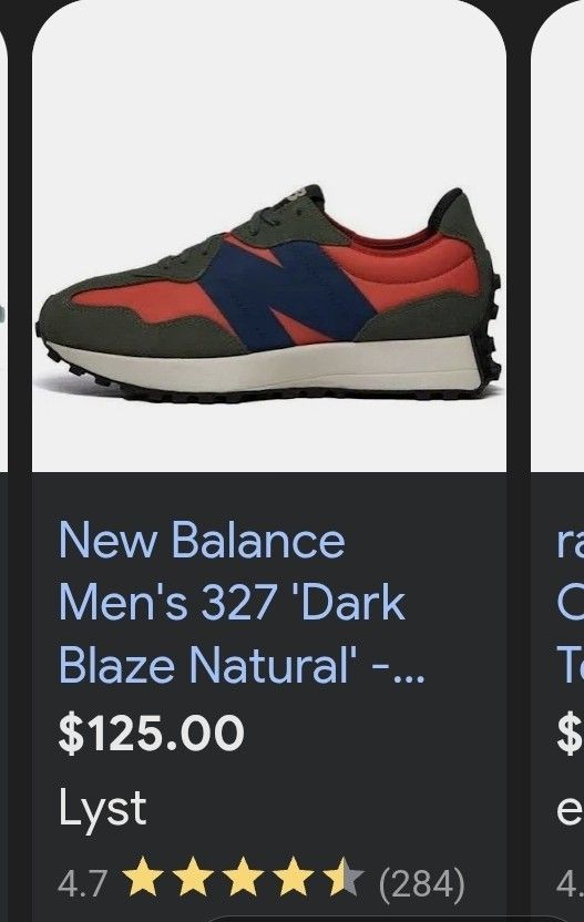 New Balance 327 Dark Blaze Natural $75 - photo 4